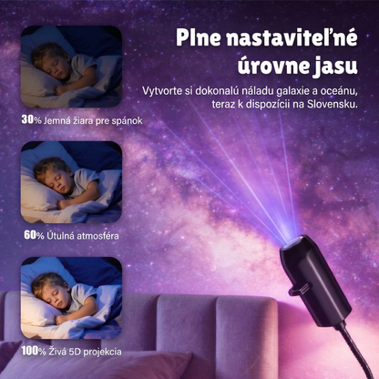PKNEW® 🦄 PROJEKTOR SMART HD NOVEJ GENERÁCIE – Dynamický 5D holografický nočný projektor 💎