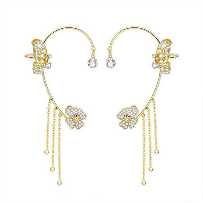Premium Butterfly Ear Cuff🦋 —  Hypoallergenic, Nickel-Free & Lead-Free | Comfortable Clip-On Design for Sensitive Ears💎