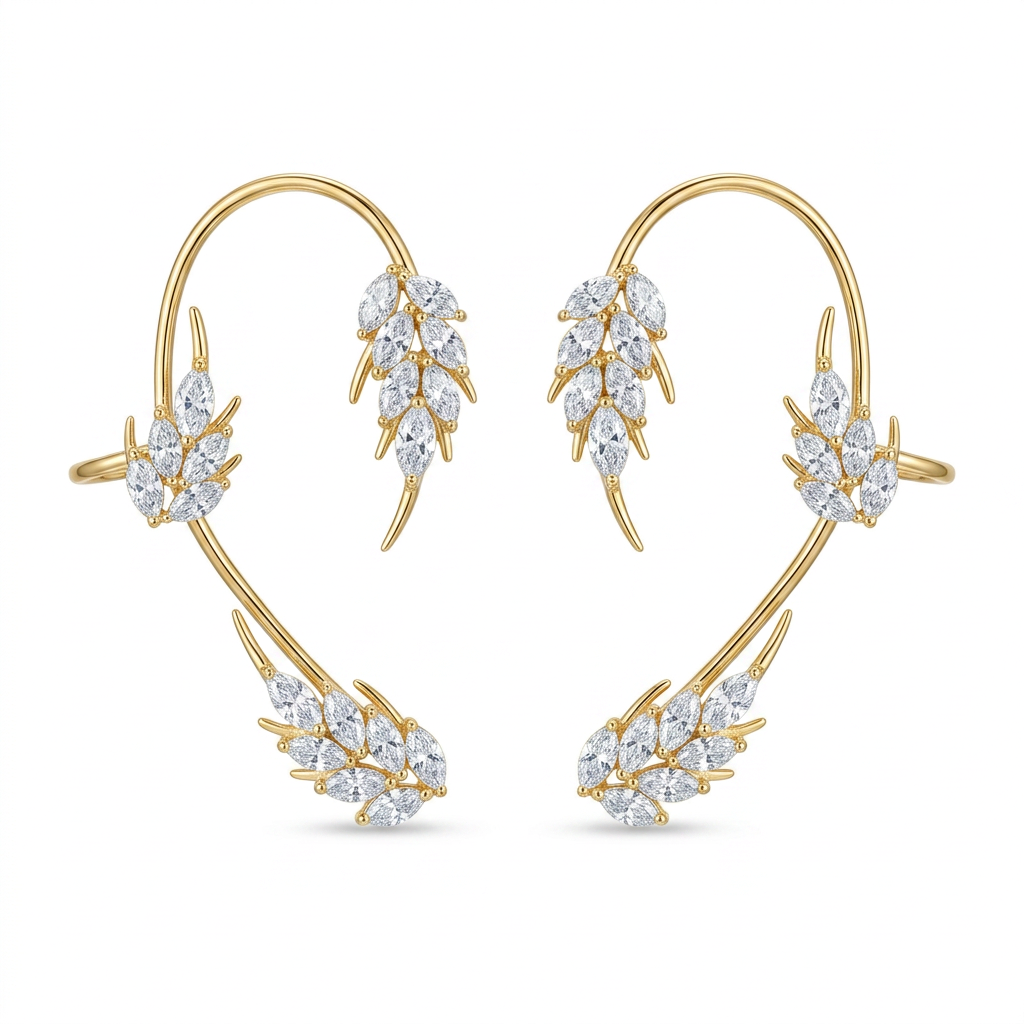 Premium Butterfly Ear Cuff🦋 —  Hypoallergenic, Nickel-Free & Lead-Free | Comfortable Clip-On Design for Sensitive Ears💎
