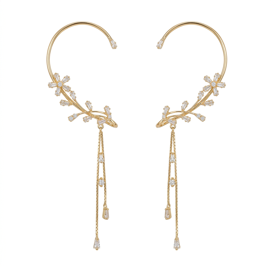 Premium Butterfly Ear Cuff🦋 —  Hypoallergenic, Nickel-Free & Lead-Free | Comfortable Clip-On Design for Sensitive Ears💎