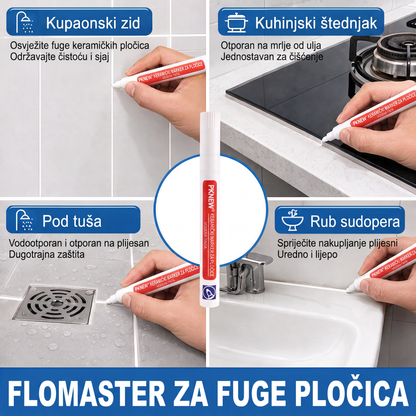 🔥🔥PKNEW® Vodootporni marker / kist protiv plijesni za keramičke pločice! 🖌️