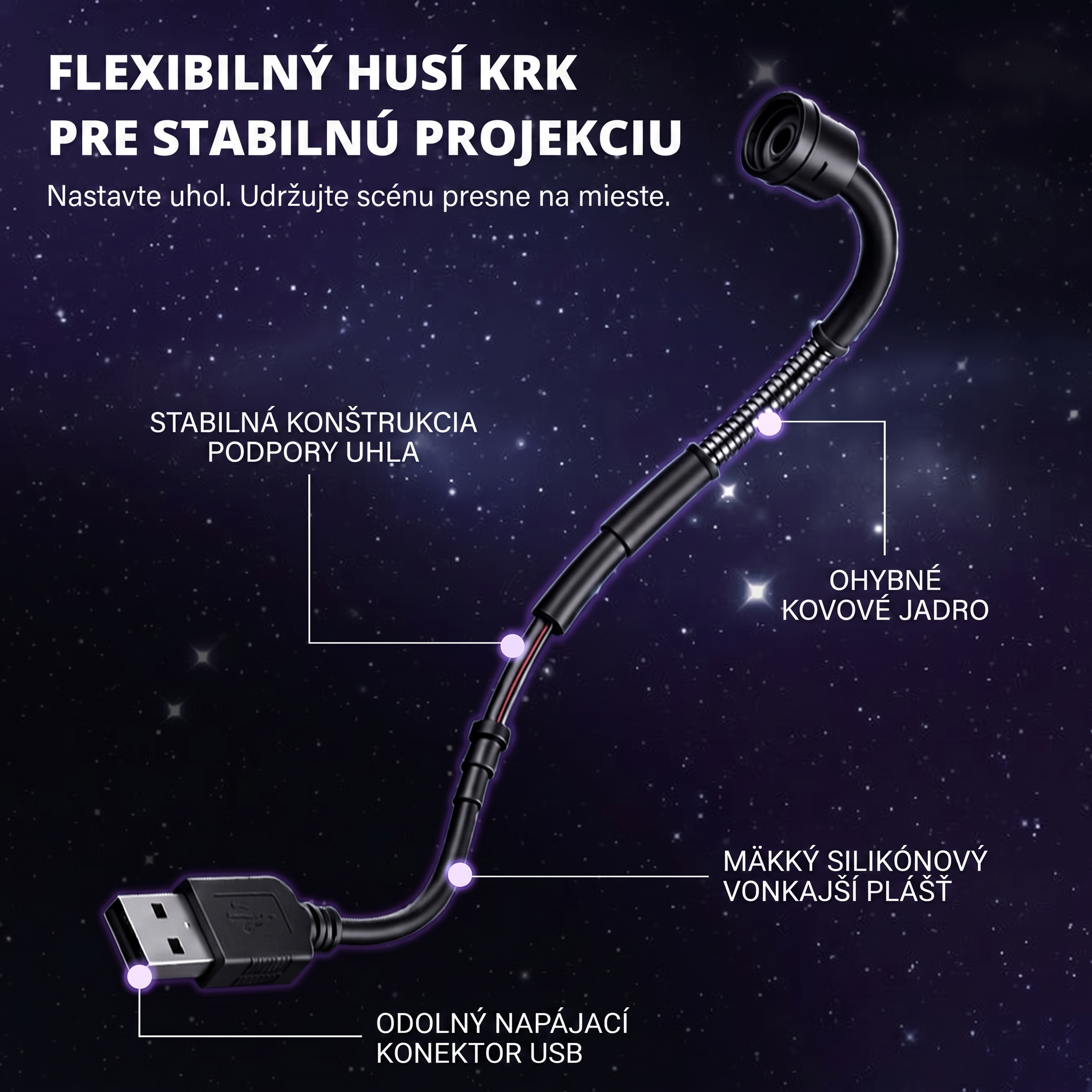 PKNEW® 🦄 PROJEKTOR SMART HD NOVEJ GENERÁCIE – Dynamický 5D holografický nočný projektor 💎