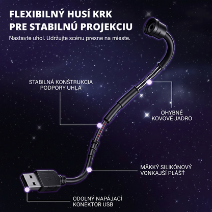 PKNEW® 🦄 PROJEKTOR SMART HD NOVEJ GENERÁCIE – Dynamický 5D holografický nočný projektor 💎