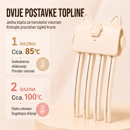 🎉 Više od 48 tisuća prodanih 💇 Bežična grijana kopča za volumen korijena, prijenosni alat za oblikovanje kose u pokretu za tanku i beživotnu kosu