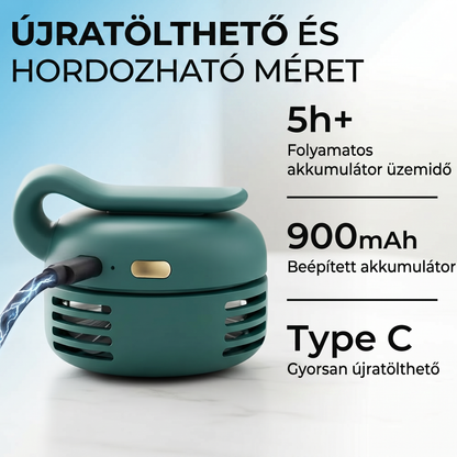 PKNEW® Hordozható Mini Lapátnélküli Csíptethető Ventilátor