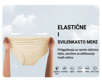 🔥🔥Donje rublje za oblikovanje tijela plus size s visokim strukom i križnim panelom za oblikovanje trbuha