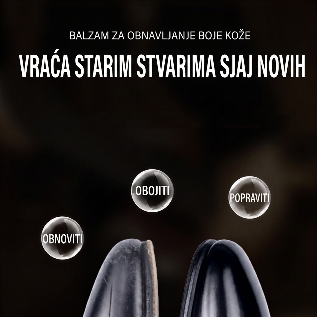 🎃 PKNEW® Intenzivni balzam za obnavljanje boje kože ✨ – Oživljava izblijedjeli izgled, ujednačava boju i pomaže pri prekrivanju ogrebotina na cipelama, sofama, torbicama i autosjedalicama 💕