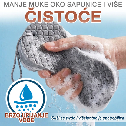 🔥🔥Vitalisys® Magična spužva za kupanje i piling – Ultra meki i bezbolni odstranjivač mrtve kože i čistač tijela za djecu, odrasle i starije osobe💥