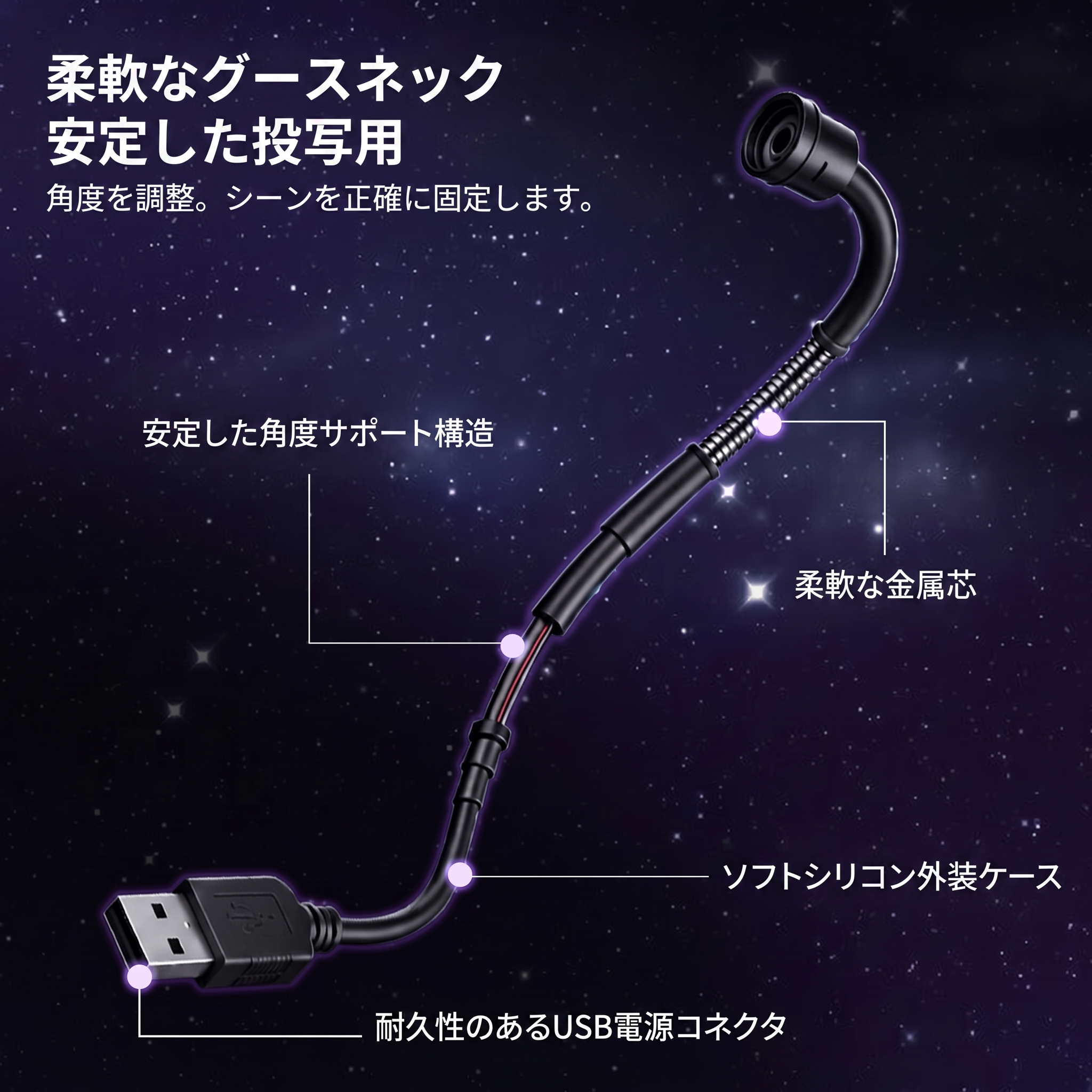 🔥🔥PKNEW® 次世代スマートHDプロジェクター – ダイナミック5Dホログラフィック・ナイトプロジェクター 💎