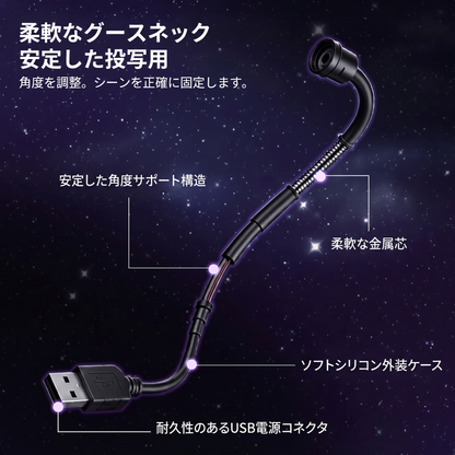 🔥🔥PKNEW® 次世代スマートHDプロジェクター – ダイナミック5Dホログラフィック・ナイトプロジェクター 💎