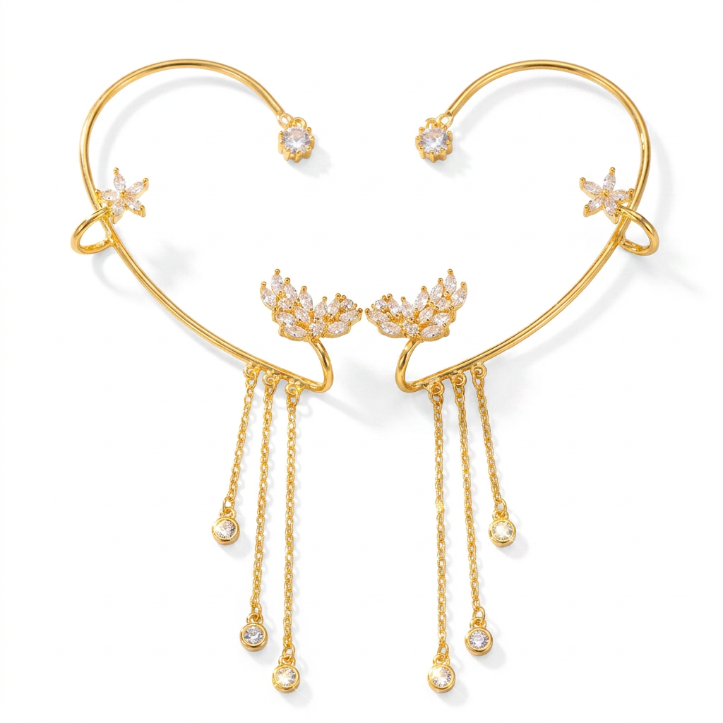 Premium Butterfly Ear Cuff🦋 —  Hypoallergenic, Nickel-Free & Lead-Free | Comfortable Clip-On Design for Sensitive Ears💎