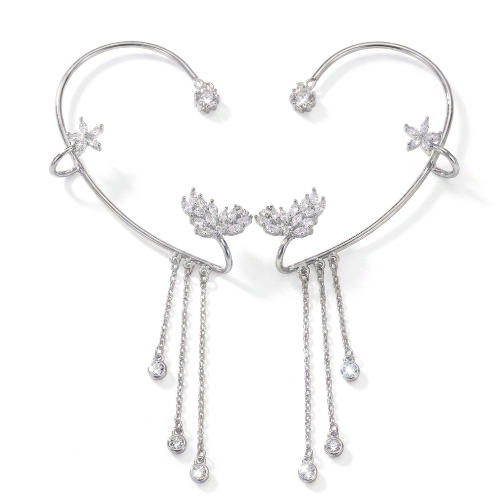 Premium Butterfly Ear Cuff🦋 —  Hypoallergenic, Nickel-Free & Lead-Free | Comfortable Clip-On Design for Sensitive Ears💎