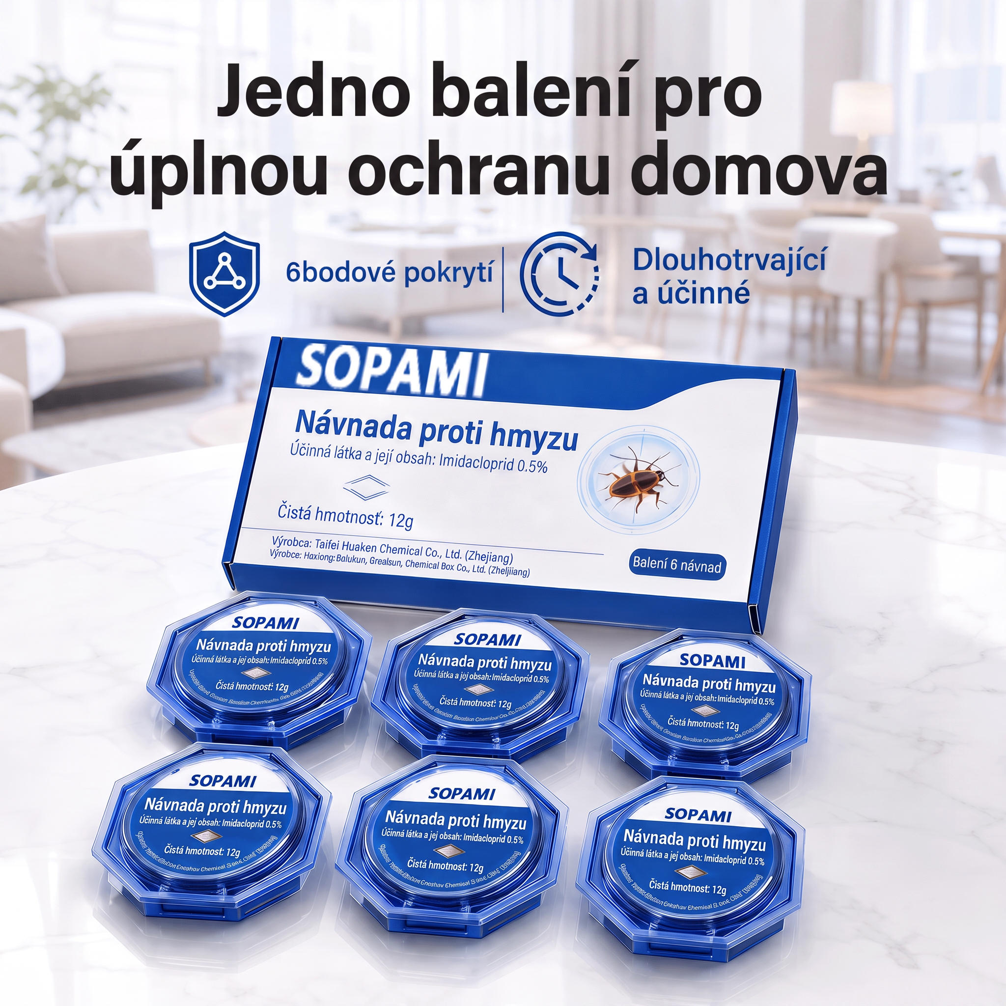 PKNEW® 🪳 Inteligentná nástrahová stanica proti švábom s reťazovým účinkom 🛡️ – zasiahne aj skryté ohniská, pomáha zlikvidovať celú kolóniu a chráni domácnosť až 2 roky 💎