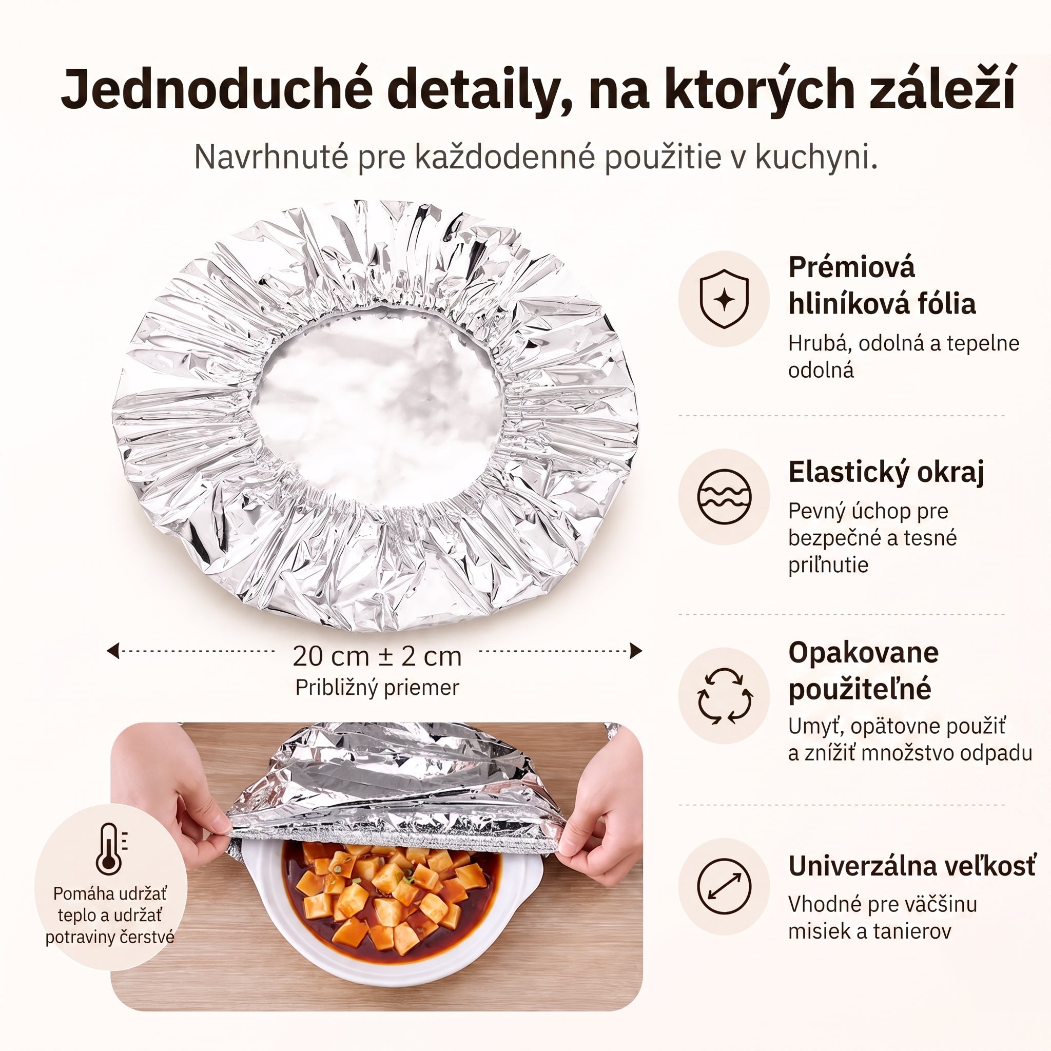 PKNEW® Skladací kryt na potraviny z hliníkovej fólie | Udrží jedlo teplé, čerstvé a chránené pred ovocnými muškami 💎
