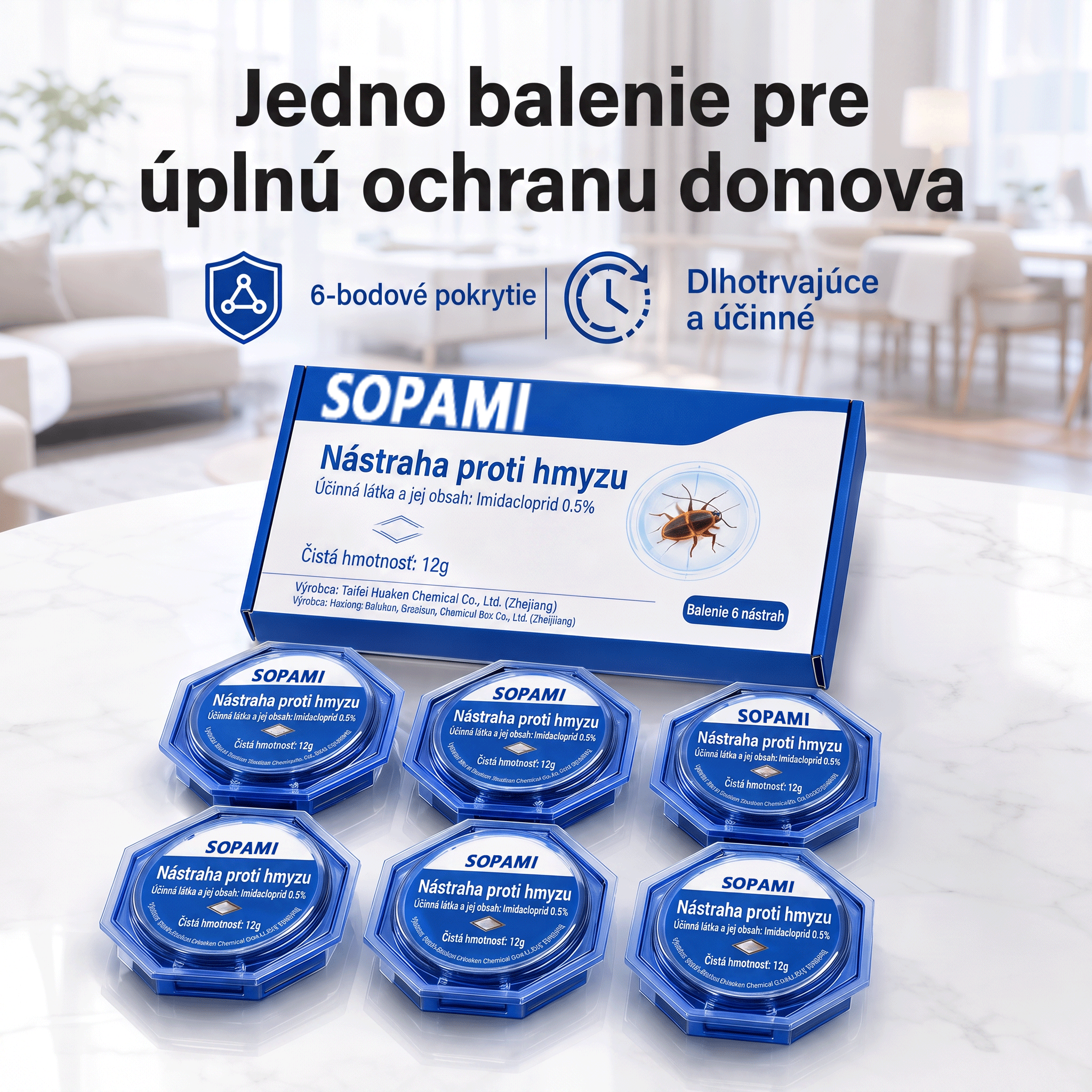 PKNEW® 🪳 Inteligentná nástrahová stanica proti švábom s reťazovým účinkom 🛡️ – zasiahne aj skryté ohniská, pomáha zlikvidovať celú kolóniu a chráni domácnosť až 2 roky 💎