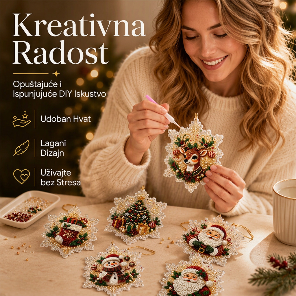🎄 Ograničena ponuda 55% popusta 🎄 Set božićnih DIY ukrasa za bojanje i vješanje 💎