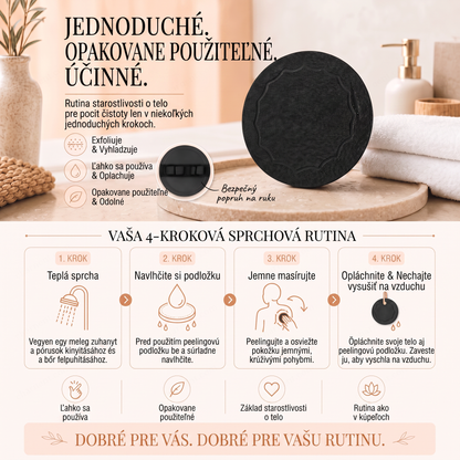 🔥🔥🚿 Hĺbkovo čistiace exfoliačné telové žinky – Jemný odstraňovač odumretej kože & SPA kúpeľňová špongia 💎