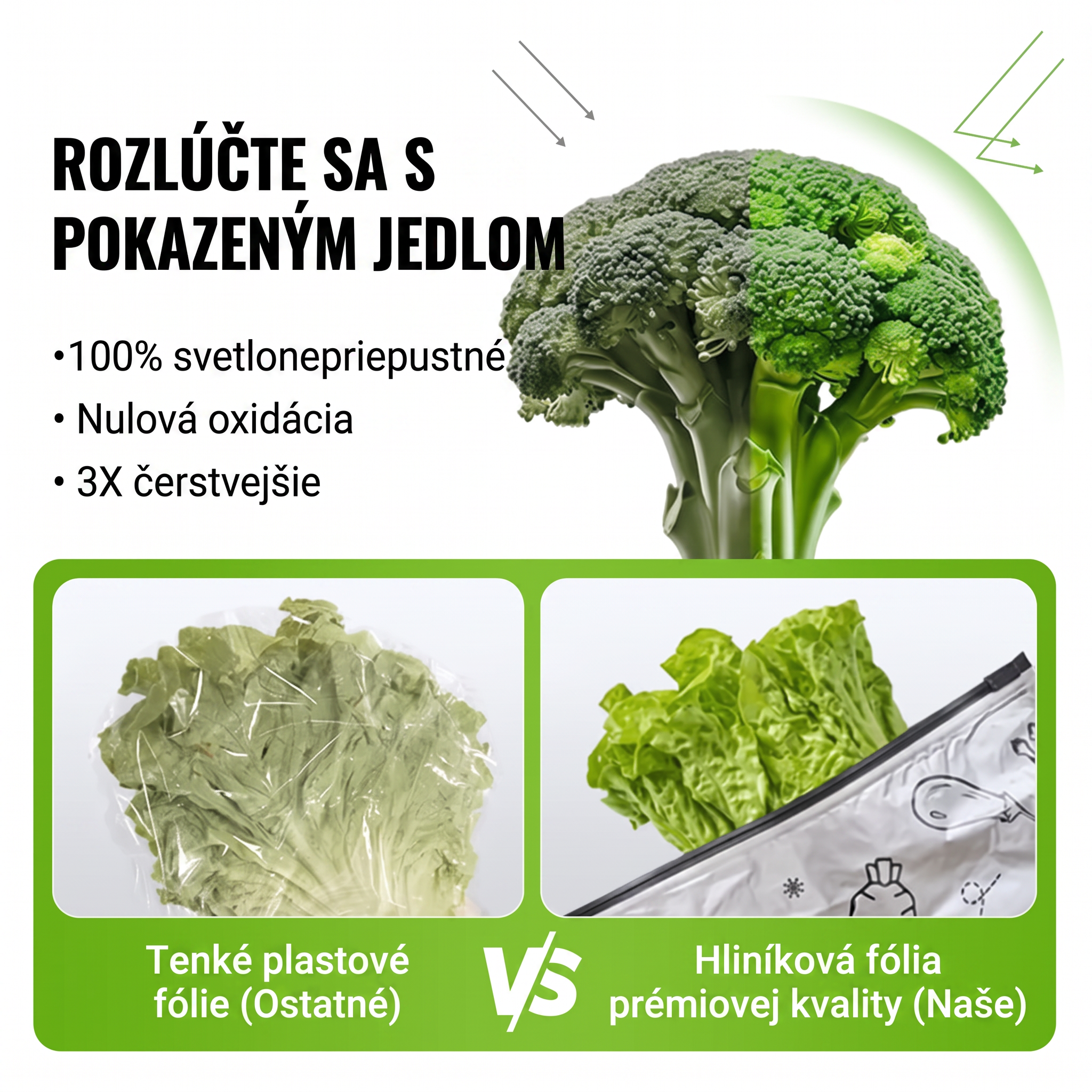 LIMITOVANÁ AKCIA: 70% ZĽAVA! 🍗 🥦 Opakovane použiteľné uzatvárateľné vrecká z hliníkovej fólie 💎