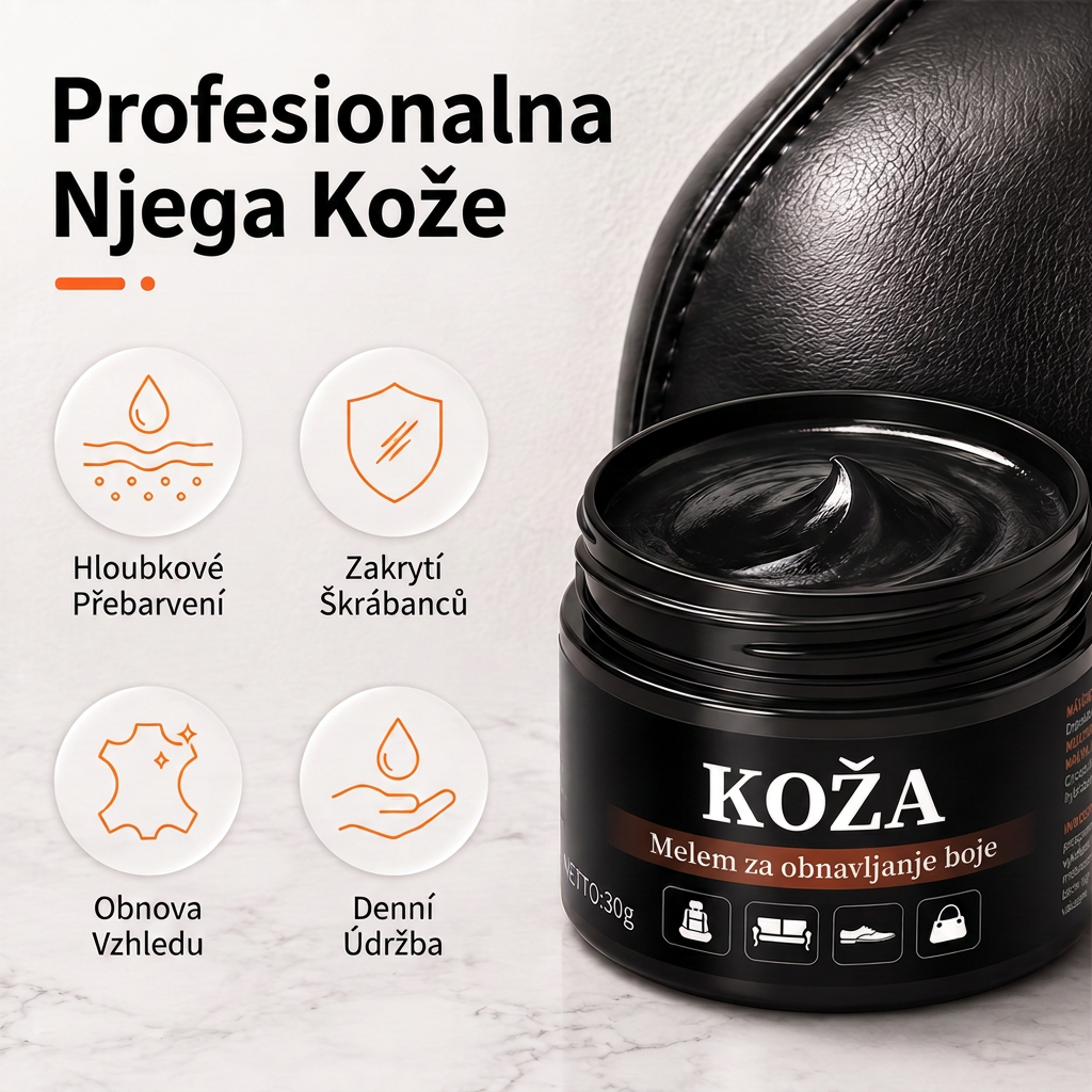 🎃 PKNEW® Intenzivni balzam za obnavljanje boje kože ✨ – Oživljava izblijedjeli izgled, ujednačava boju i pomaže pri prekrivanju ogrebotina na cipelama, sofama, torbicama i autosjedalicama 💕
