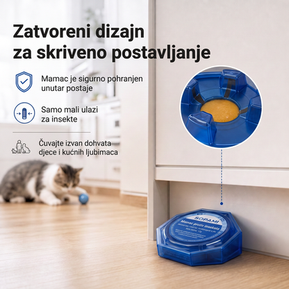 PKNEW® Pametna stanica s mamcem protiv žohara s lančanim učinkom 🛡️ – dopire i do skrivenih žarišta, pomaže eliminirati cijelu koloniju i štiti kućanstvo do 2 godine 💎
