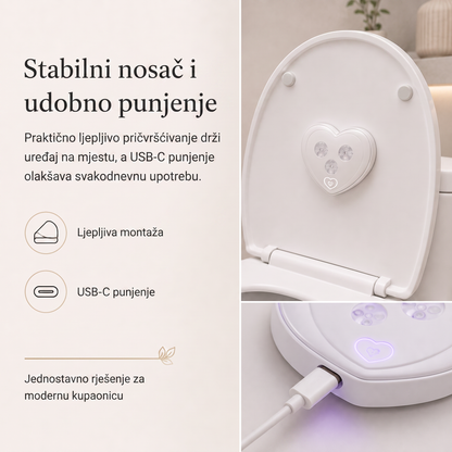 LEFUN® Pametno UVC svjetlo za WC 🚽 – automatski senzor, beskontaktni rad i USB-C punjenje 💎