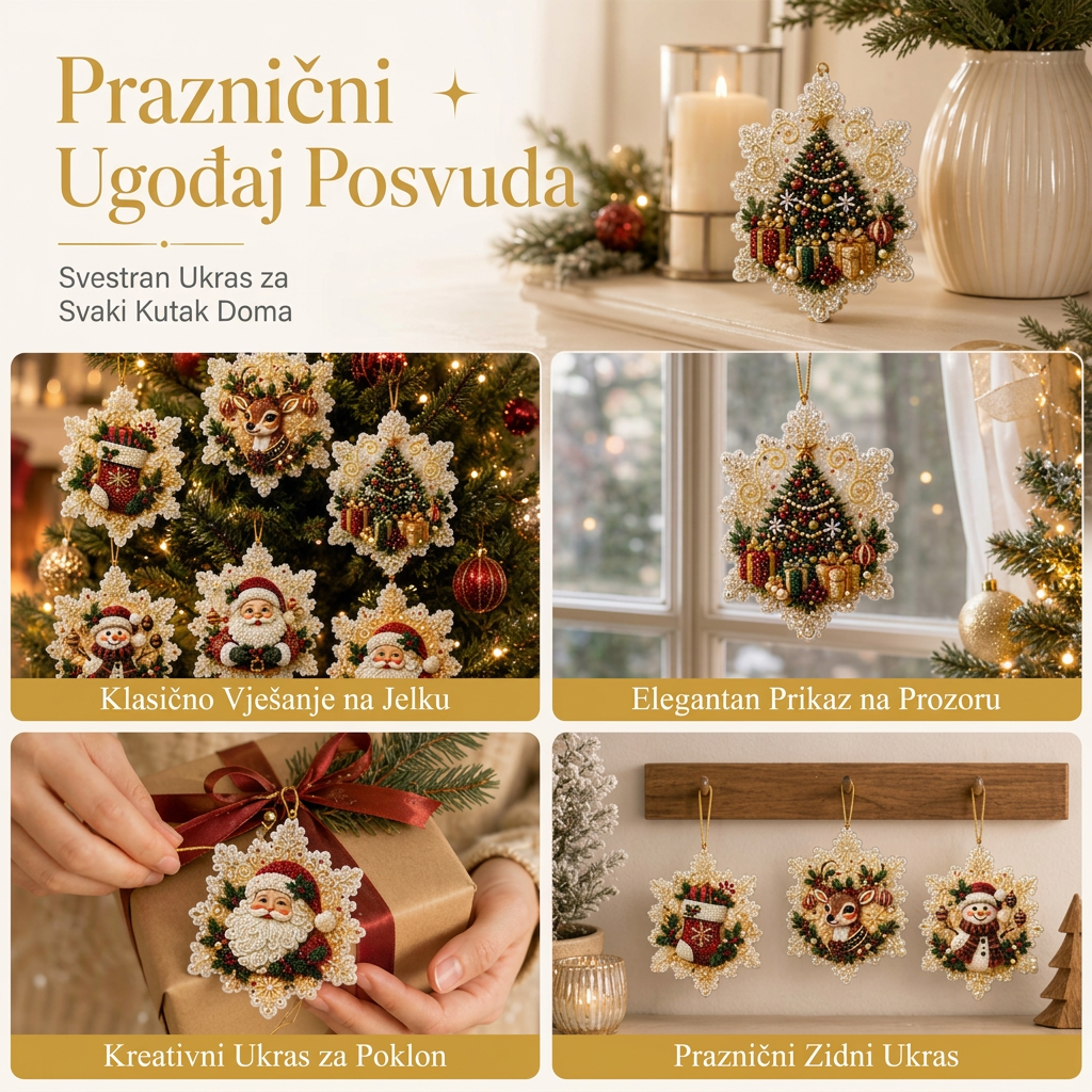 🎄 Ograničena ponuda 55% popusta 🎄 Set božićnih DIY ukrasa za bojanje i vješanje 💎