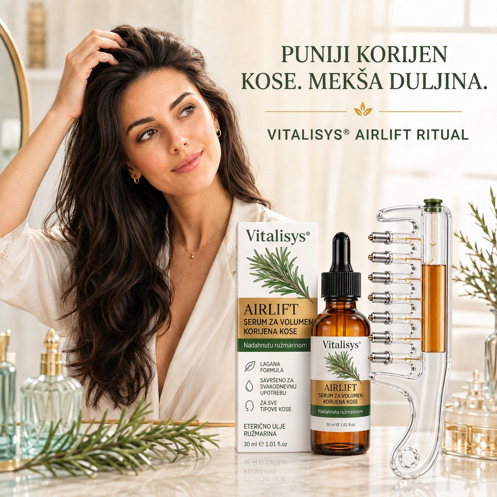 🌈🌈Vitalisys® AirLift Duo – Precizan češalj za volumen korijena i lagani serum za kosu 👸🌟
