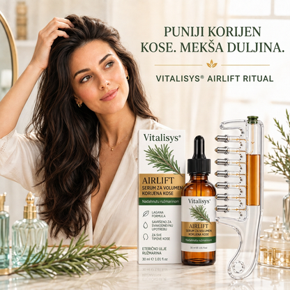 🌈🌈Vitalisys® AirLift Duo – Precizan češalj za volumen korijena i lagani serum za kosu 👸🌟