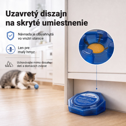 PKNEW® 🪳 Inteligentná nástrahová stanica proti švábom s reťazovým účinkom 🛡️ – zasiahne aj skryté ohniská, pomáha zlikvidovať celú kolóniu a chráni domácnosť až 2 roky 💎