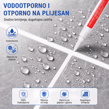 🔥🔥PKNEW® Vodootporni marker / kist protiv plijesni za keramičke pločice! 🖌️