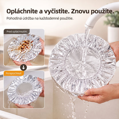 PKNEW® Skladací kryt na potraviny z hliníkovej fólie | Udrží jedlo teplé, čerstvé a chránené pred ovocnými muškami 💎