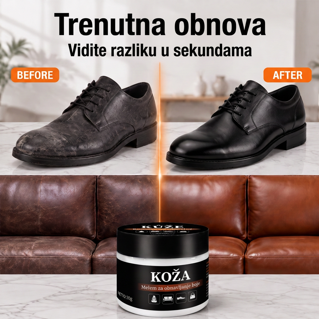 🎃 PKNEW® Intenzivni balzam za obnavljanje boje kože ✨ – Oživljava izblijedjeli izgled, ujednačava boju i pomaže pri prekrivanju ogrebotina na cipelama, sofama, torbicama i autosjedalicama 💕
