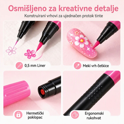 POSLJEDNJI DAN · 50% POPUSTA 🌈 Set od 24 dvostrane olovke za crtanje po noktima 💎
