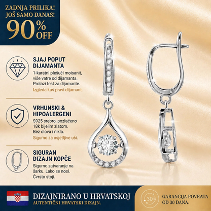 🔥🔥 POPUST 90 %✨: 1-karatne „plešuće“ moissanite naušnice – čista udobnost i sjaj S925 srebra koji zaslužujete 💎