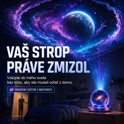 PKNEW® 🔮 Nočný svetelný projektor | NEXT-GEN SMART PROJECTION HD Smart Dynamic 5D Holografický nočný svetelný projektor