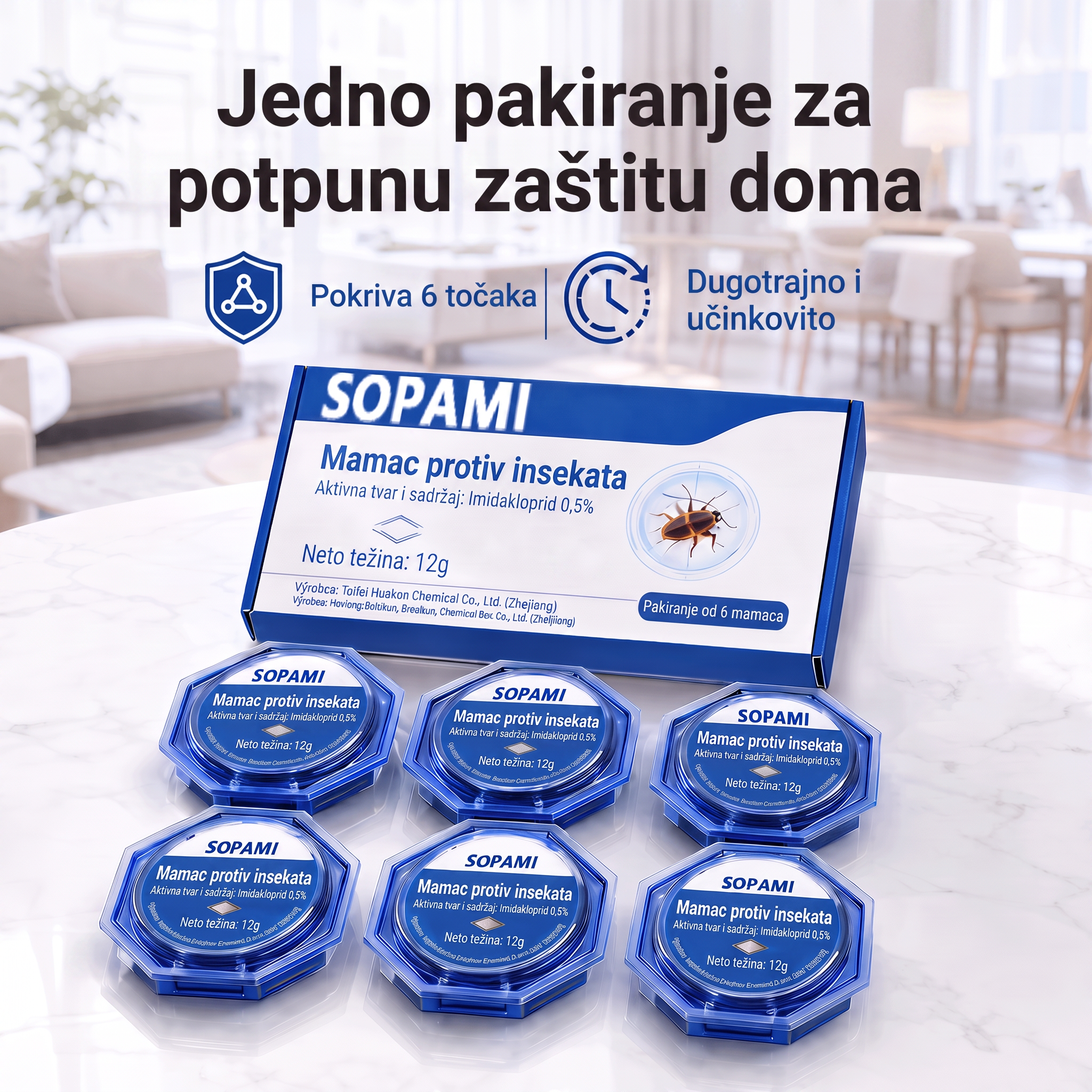 PKNEW® Pametna stanica s mamcem protiv žohara s lančanim učinkom 🛡️ – dopire i do skrivenih žarišta, pomaže eliminirati cijelu koloniju i štiti kućanstvo do 2 godine 💎