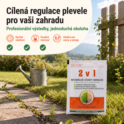 PKNEW® Granulovaný prípravok proti burine 2 v 1 Max Power 👑 – viditeľný účinok už za 6 hodín, ľahké rozmiešanie vo vode a cielené použitie na škáry, chodníky, ploty aj štrkové plochy 💎