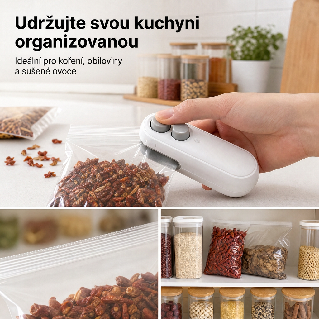 Vitalisys® Prijenosni punjivi aparat za zatvaranje vrećica – 2-u-1 USB-C mini rezač i brtvilo ✨