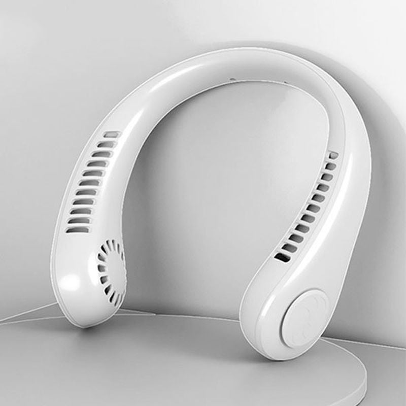 PKNEW®Portable Neck Fan, Bladeless Wearable Personal Fan, Hands-Free Cooling for Outdoor & Office
