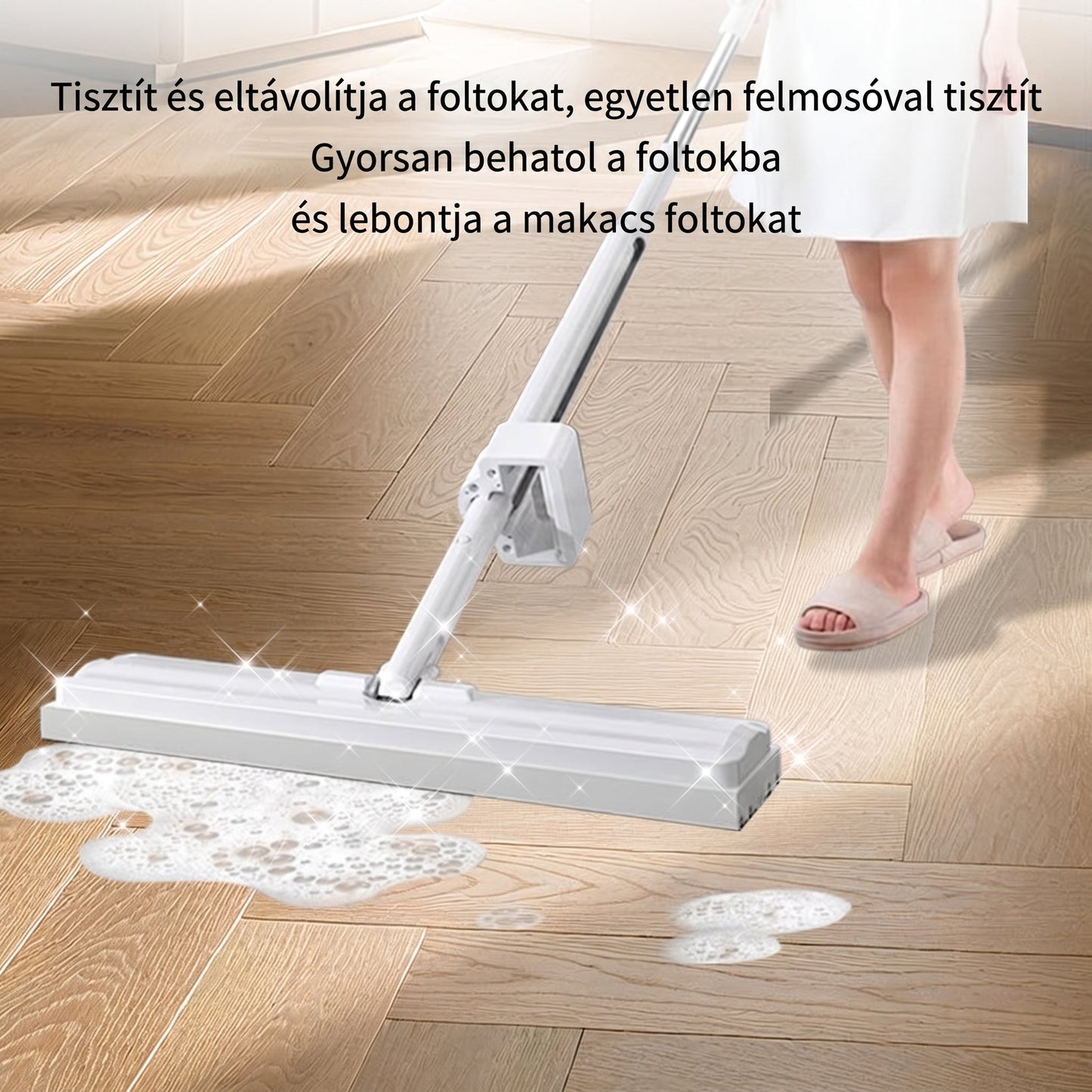 PKNEW® Padlótisztító Tabletták – Többfelületű tisztítószer keményfához, laminált padlóhoz, csempe- és lakóautó-falakhoz. Antibakteriális, szagtalanító és ápoló hatás 💎