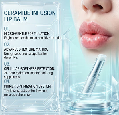 Intensive Ceramide Lip Balm for Dark Lips - Moisturizing & Melanin Lightening Lip Treatment for Dry Chapped Lips