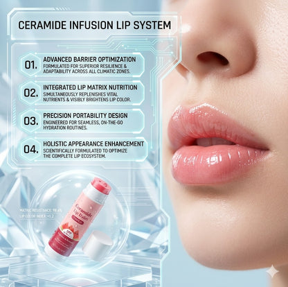 Intensive Ceramide Lip Balm for Dark Lips - Moisturizing & Melanin Lightening Lip Treatment for Dry Chapped Lips