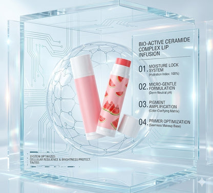 Intensive Ceramide Lip Balm for Dark Lips - Moisturizing & Melanin Lightening Lip Treatment for Dry Chapped Lips