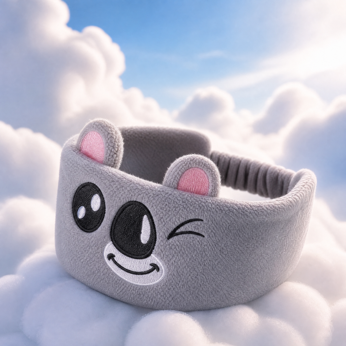 Blueshot® 🍈Kids Bluetooth Headband Headphones, 🦉 Soft Fleece Sleep & Travel Earphones, Volume-Limited Wireless Audio, Washable Animal Headband for Toddlers & Kids