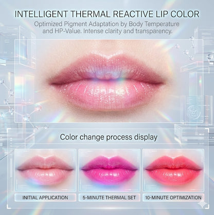 Magic Color Changing Aloe Vera Lip Balm - 12Pcs Moisturizing Long Lasting Tinted Lipstick Set for Hydrated & Nourished Lips