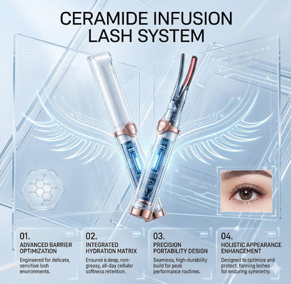 Natural Curling Heated Eyelash Curler for All Lash Types - 3 Temperature Control & Rechargable
