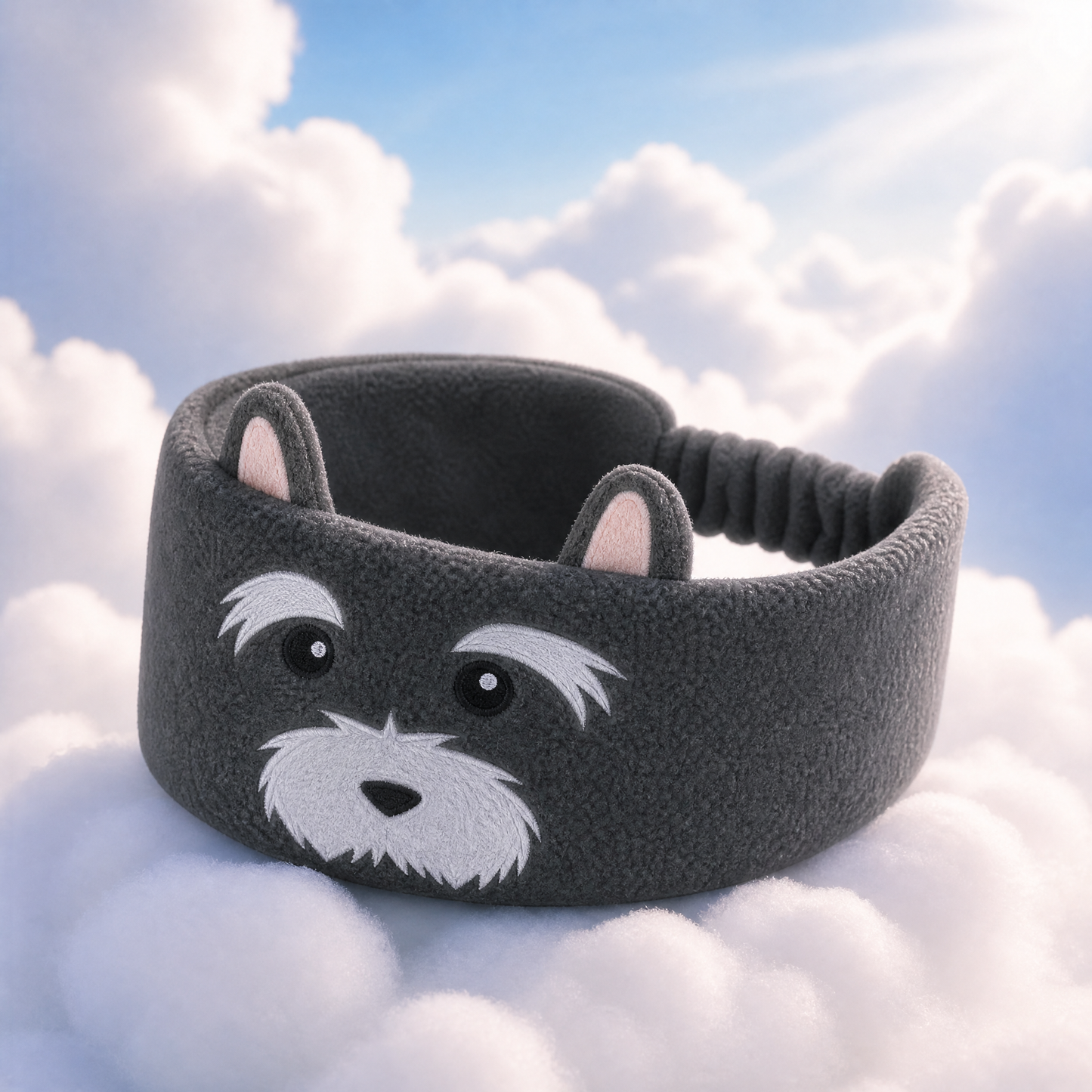 Blueshot® 🍈Kids Bluetooth Headband Headphones, 🦉 Soft Fleece Sleep & Travel Earphones, Volume-Limited Wireless Audio, Washable Animal Headband for Toddlers & Kids
