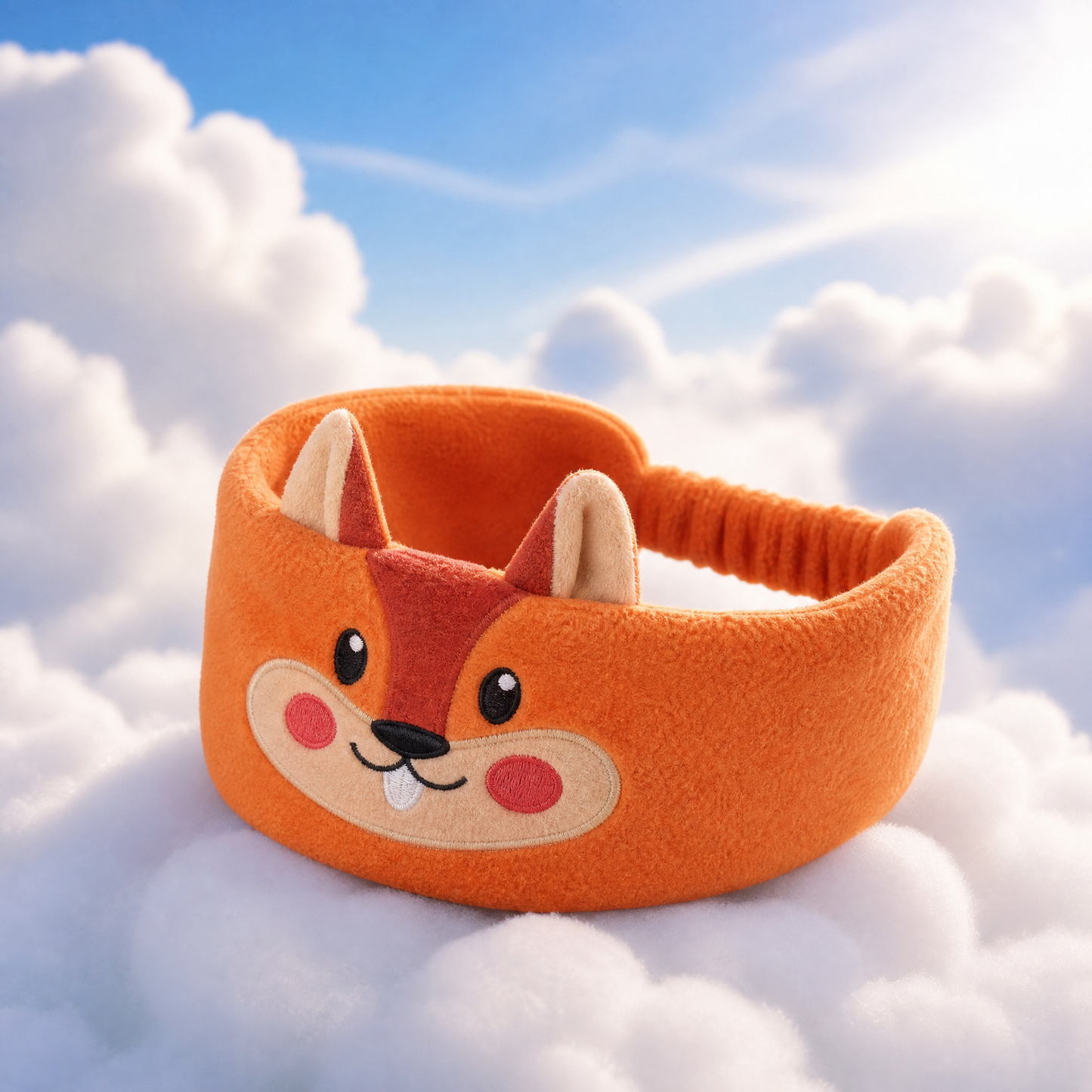 Blueshot® 🍈Kids Bluetooth Headband Headphones, 🦉 Soft Fleece Sleep & Travel Earphones, Volume-Limited Wireless Audio, Washable Animal Headband for Toddlers & Kids