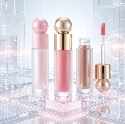 Versatile Liquid Glow Luminizer for Face & Body: Lightweight Liquid Blush & Contour Set - High-Shine Dewy Finish for a Healthy Natural Glow