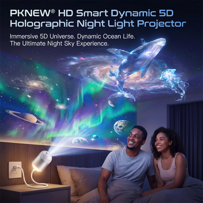 🎁 30% OFF! 🎁 PKNEW® NEXT-GEN SMART PROJECTION HD Smart Dynamic 5D Holographic Night Light Projector